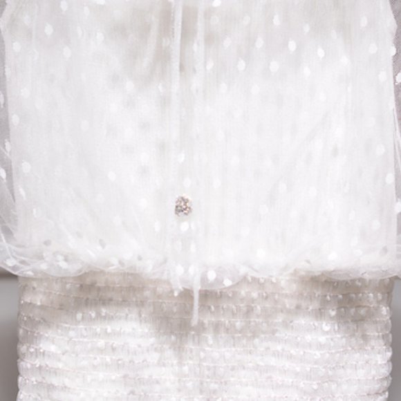 Bow bow point knitting false two pieces - Picture 4 of 4